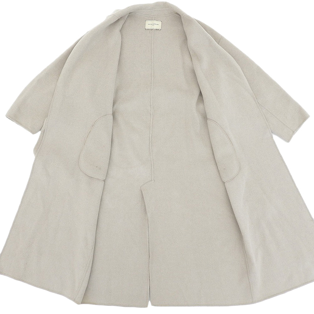 UNITED ARROWS ユナイテッドアローズ リバーテーラード ベルテッド コート ウール アンゴラ混 レディース グレー 36 1525-199-3933 コート