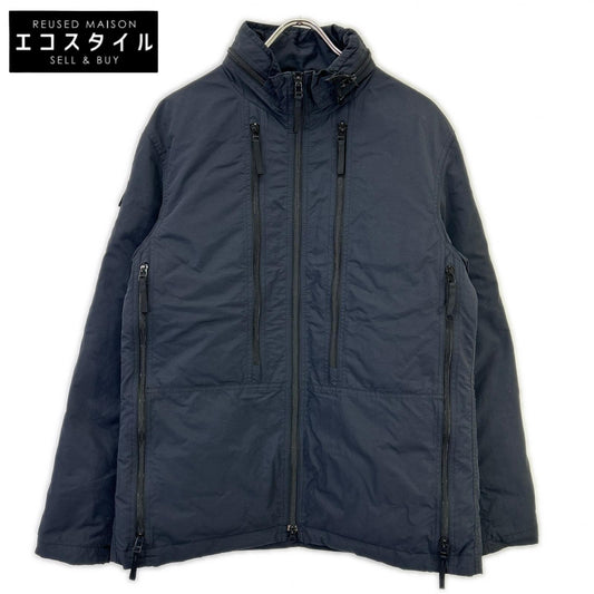 ISSEY MIYAKE イッセイミヤケ 04年 ME41FC176 ダークネイビー マルチジップ ナイロン ダウンジャケット ジャケット