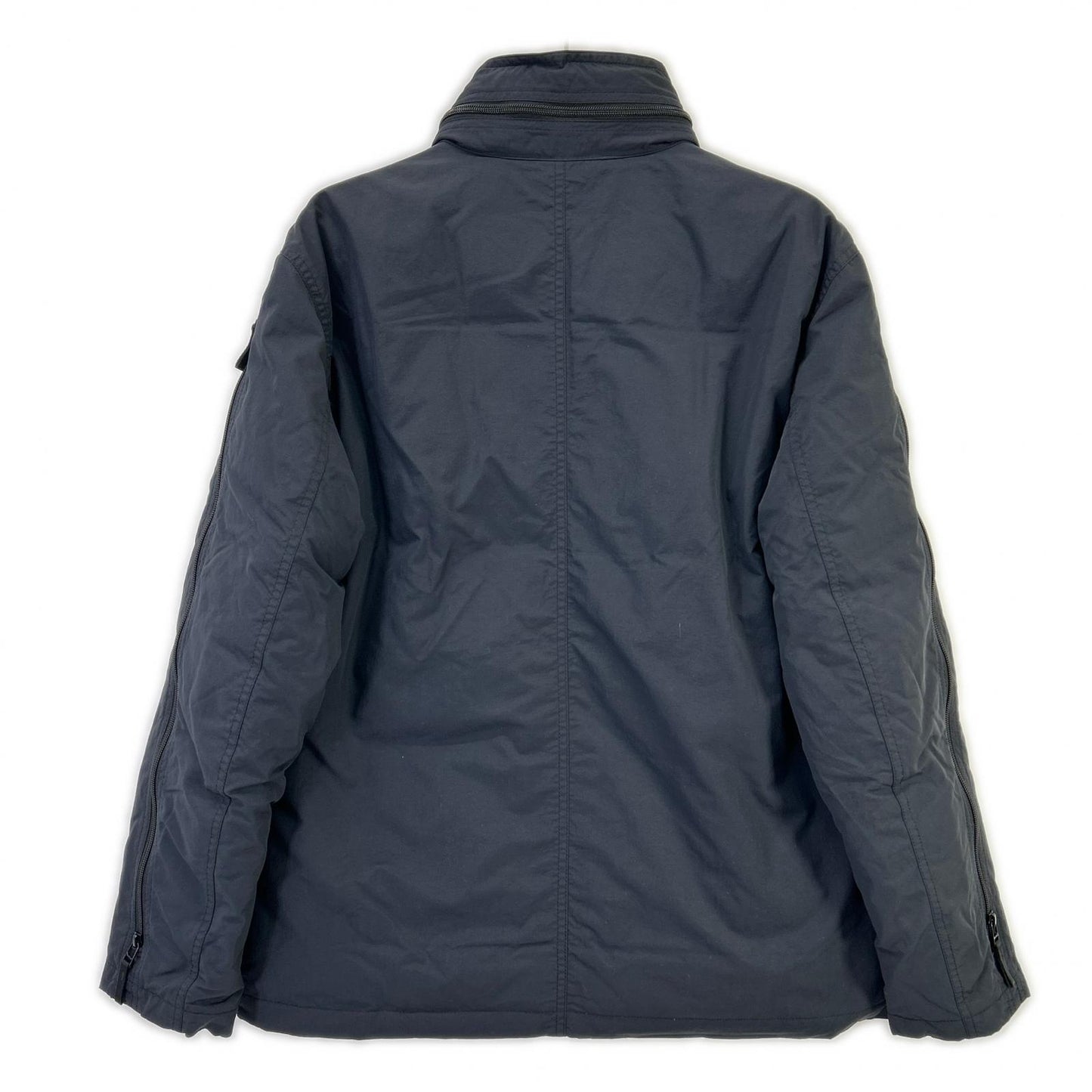 ISSEY MIYAKE イッセイミヤケ 04年 ME41FC176 ダークネイビー マルチジップ ナイロン ダウンジャケット ジャケット