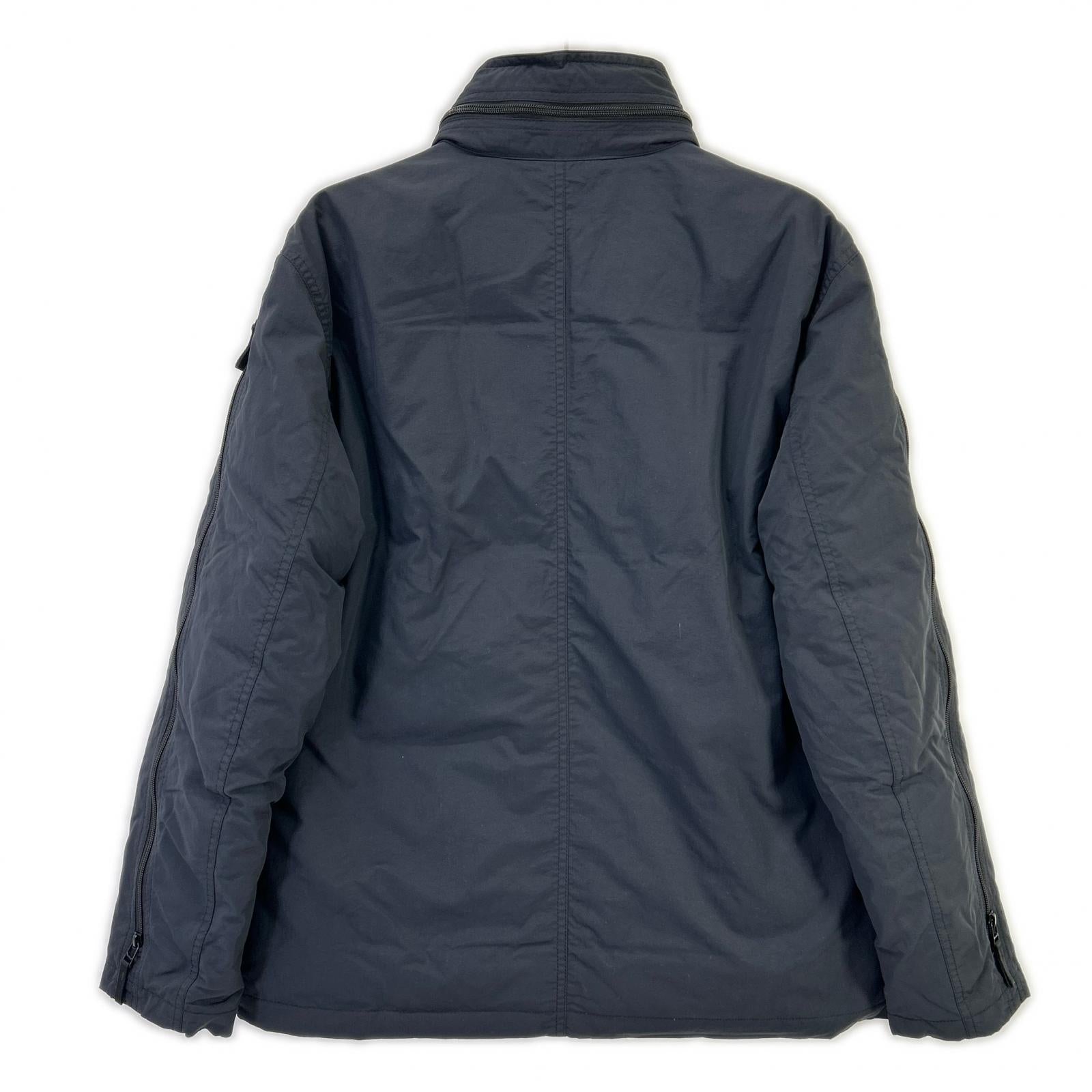 ISSEY MIYAKE イッセイミヤケ 04年 ME41FC176 ダークネイビー マルチジップ ナイロン ダウンジャケット ジャケット
