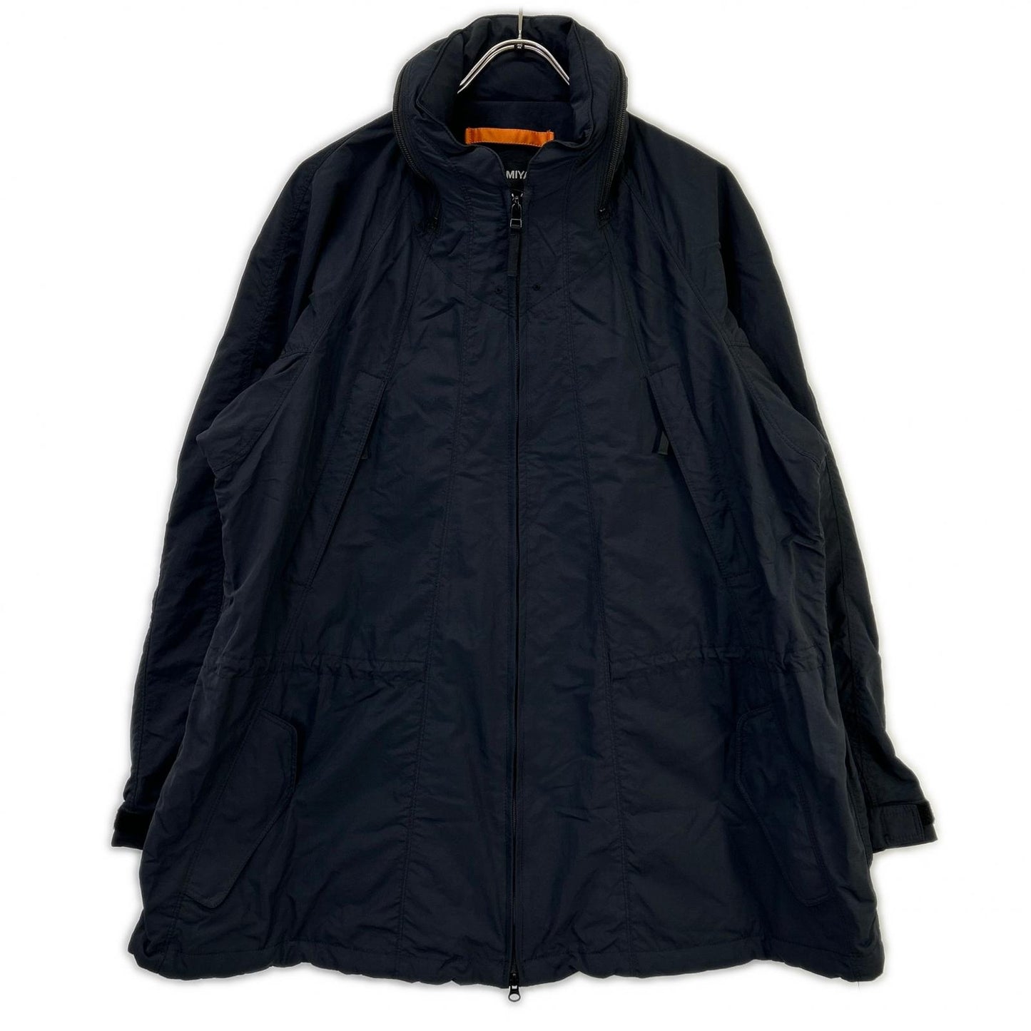 ISSEY MIYAKE イッセイミヤケ 04年 ME41FA184 ダークネイビー ナイロン ジップアップコート パラシュートジャケット ジャケット