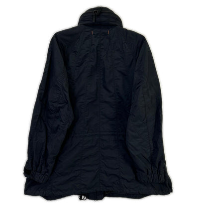 ISSEY MIYAKE イッセイミヤケ 04年 ME41FA184 ダークネイビー ナイロン ジップアップコート パラシュートジャケット ジャケット