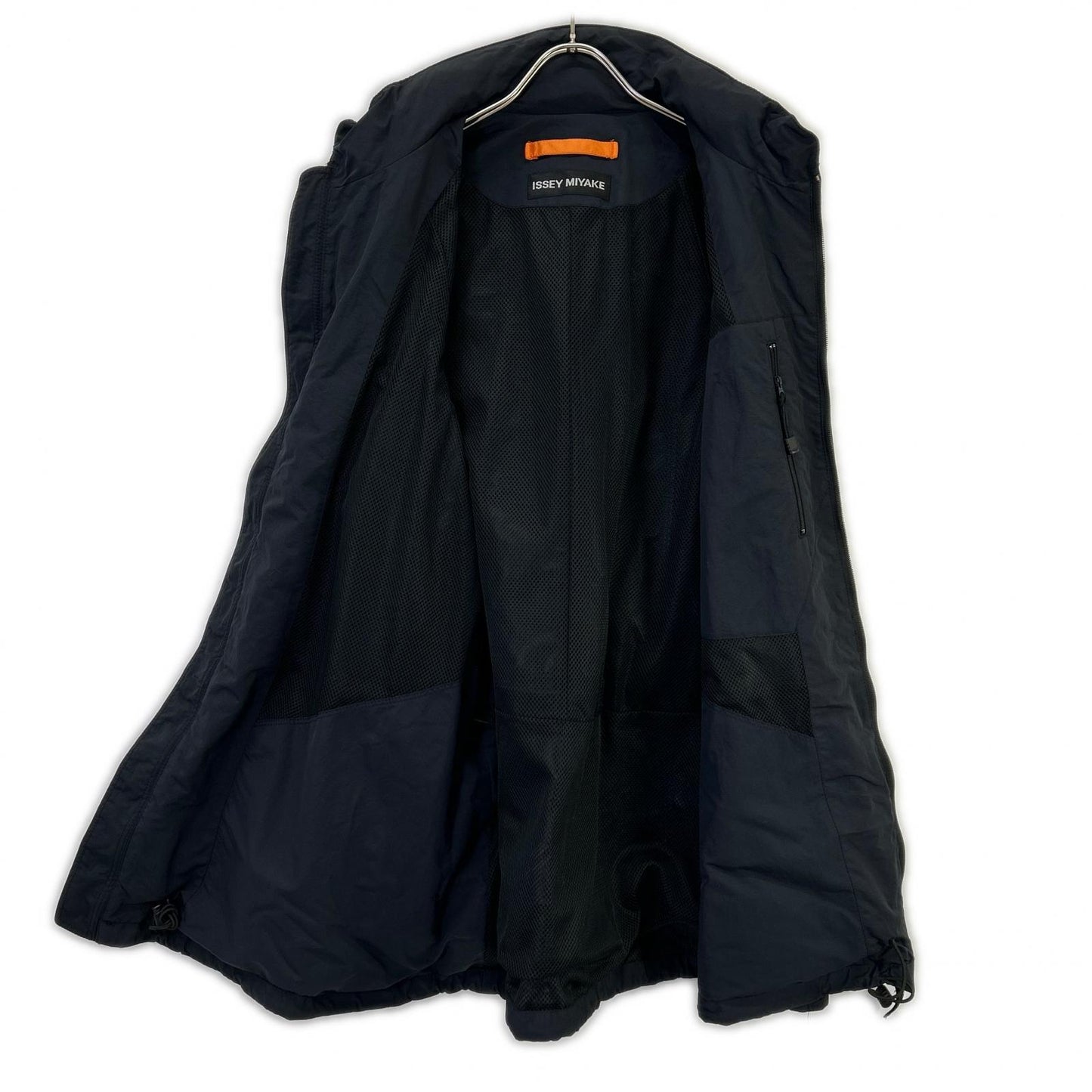 ISSEY MIYAKE イッセイミヤケ 04年 ME41FA184 ダークネイビー ナイロン ジップアップコート パラシュートジャケット ジャケット