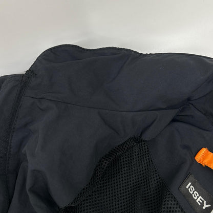 ISSEY MIYAKE イッセイミヤケ 04年 ME41FA184 ダークネイビー ナイロン ジップアップコート パラシュートジャケット ジャケット