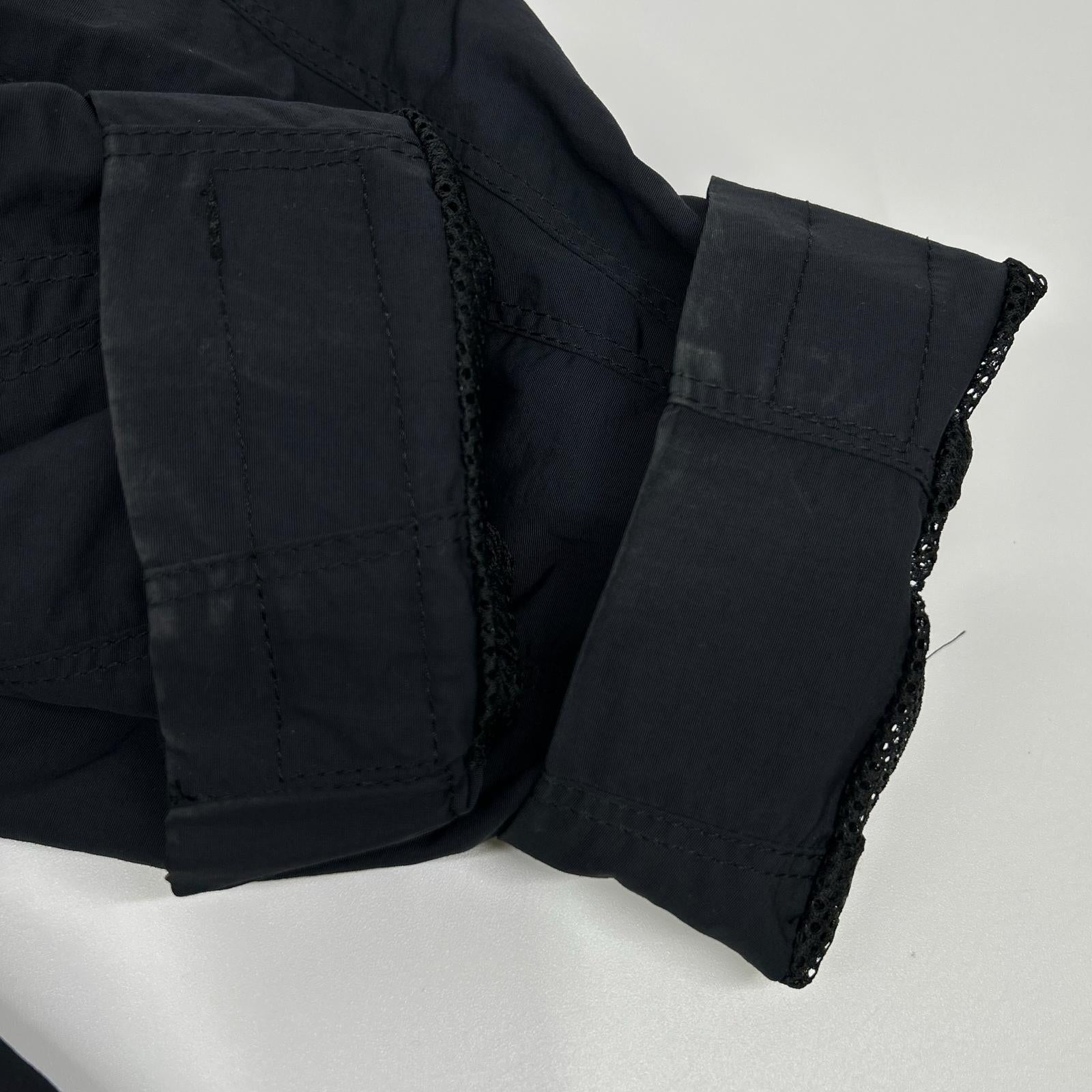 ISSEY MIYAKE 2004 ME41FA184 Dark Navy Nylon Zip-Up Coat, Parachute Jacket