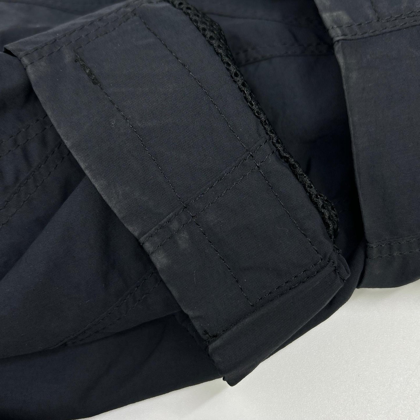 ISSEY MIYAKE 2004 ME41FA184 Dark Navy Nylon Zip-Up Coat, Parachute Jacket