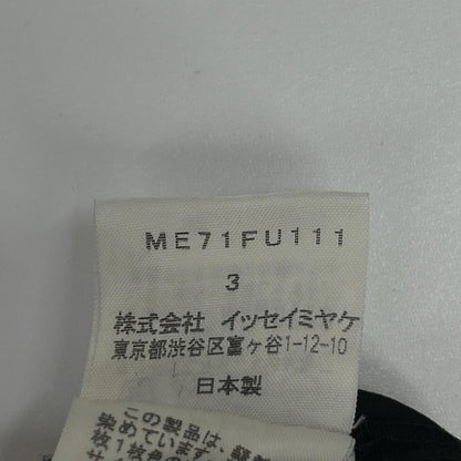 ISSEY MIYAKE イッセイミヤケ 07年 ME71FU111 ブラック コットン 3Bテーラードジャケット ジャケット