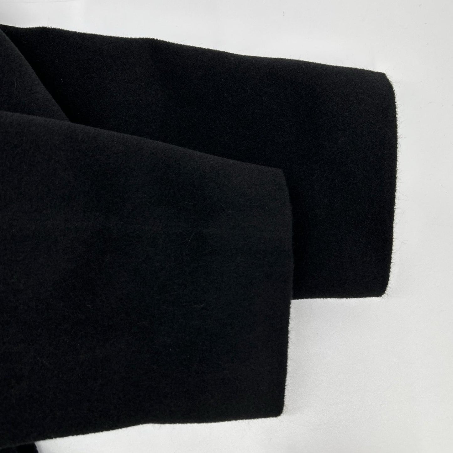 ISSEY MIYAKE イッセイミヤケ 【WHITE LABEL】03年 ME34FA528 ブラック アンゴラ×ウール ステンカラーコート コート
