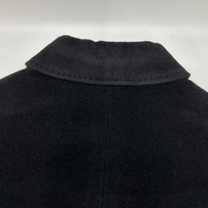 ISSEY MIYAKE イッセイミヤケ 【WHITE LABEL】03年 ME34FA528 ブラック アンゴラ×ウール ステンカラーコート コート