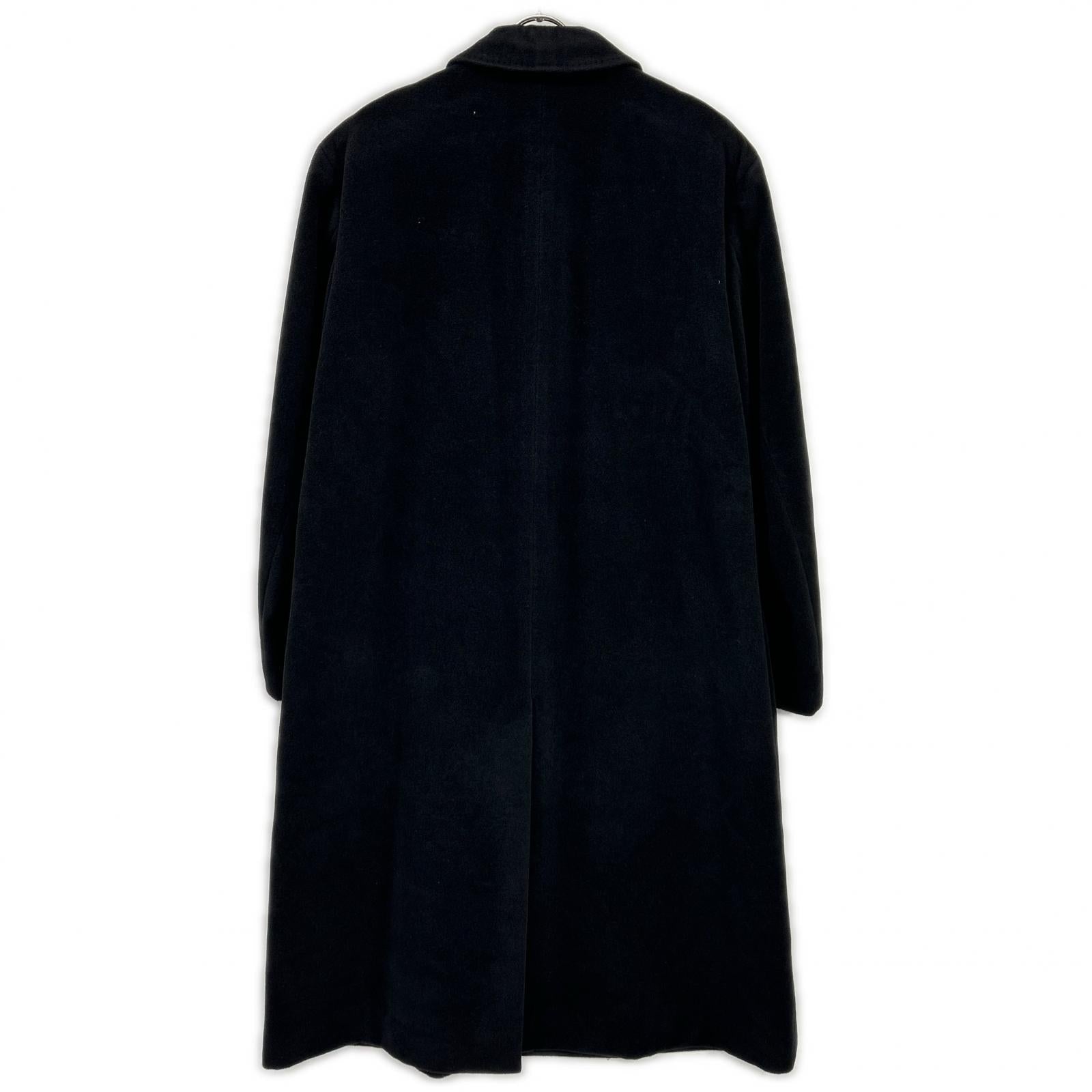 ISSEY MIYAKE イッセイミヤケ 【WHITE LABEL】03年 ME34FA528 ブラック アンゴラ×ウール ステンカラーコート コート