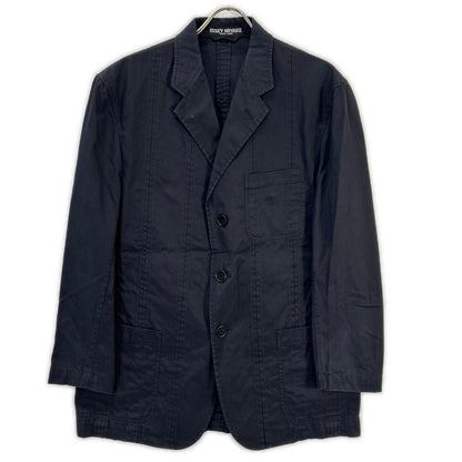 ISSEY MIYAKE [WHITE LABEL] 2004 Black Cotton Three-Button Tailored Jacket