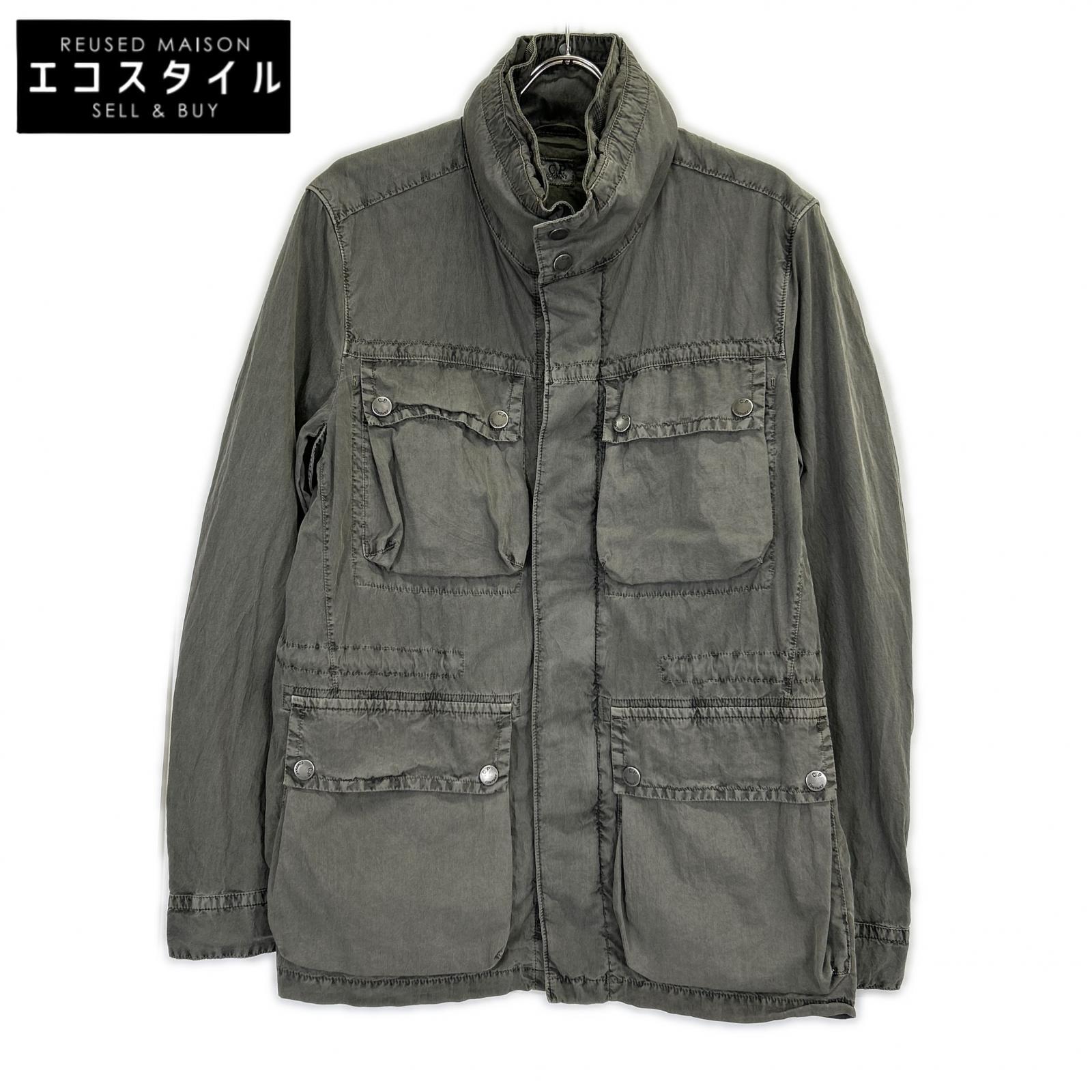 C.P.COMPANY シーピーカンパニー 11WM25011 F04 グレー ガーメントダイ コットンナイロン ミリタリージャケット ジャケット