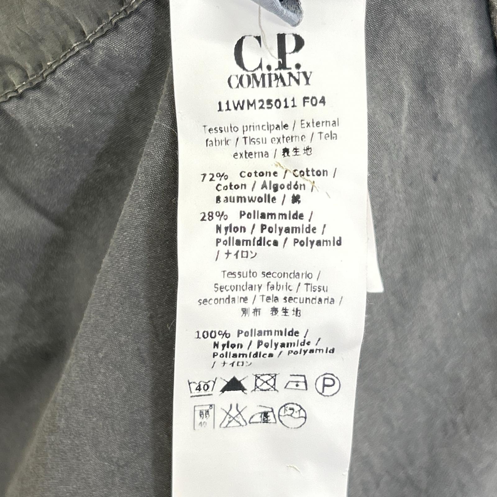 C.P.COMPANY シーピーカンパニー 11WM25011 F04 グレー ガーメントダイ コットンナイロン ミリタリージャケット ジャケット