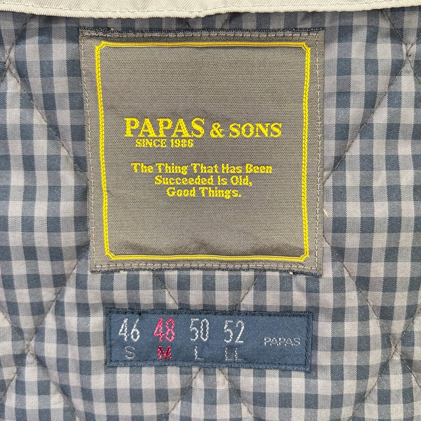 PAPAS パパス D0421FC 001 ベージュ ナイロン ベルト付き チェスターコート コート