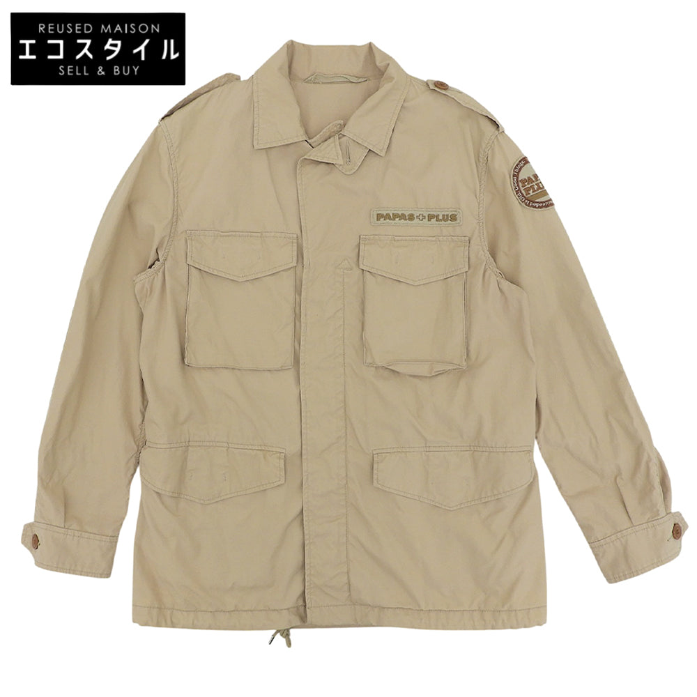 Papas パパス M-65 フィールドジャケット コットン メンズ ベージュ M D0418FJM103 ジャケット