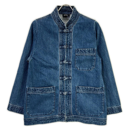 A.P.C. アーペーセー 25802-1-37191 ブルー デニム生地 チャイナジャケット ジャケット