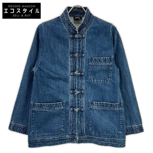 A.P.C. アーペーセー 25802-1-37191 ブルー デニム生地 チャイナジャケット ジャケット