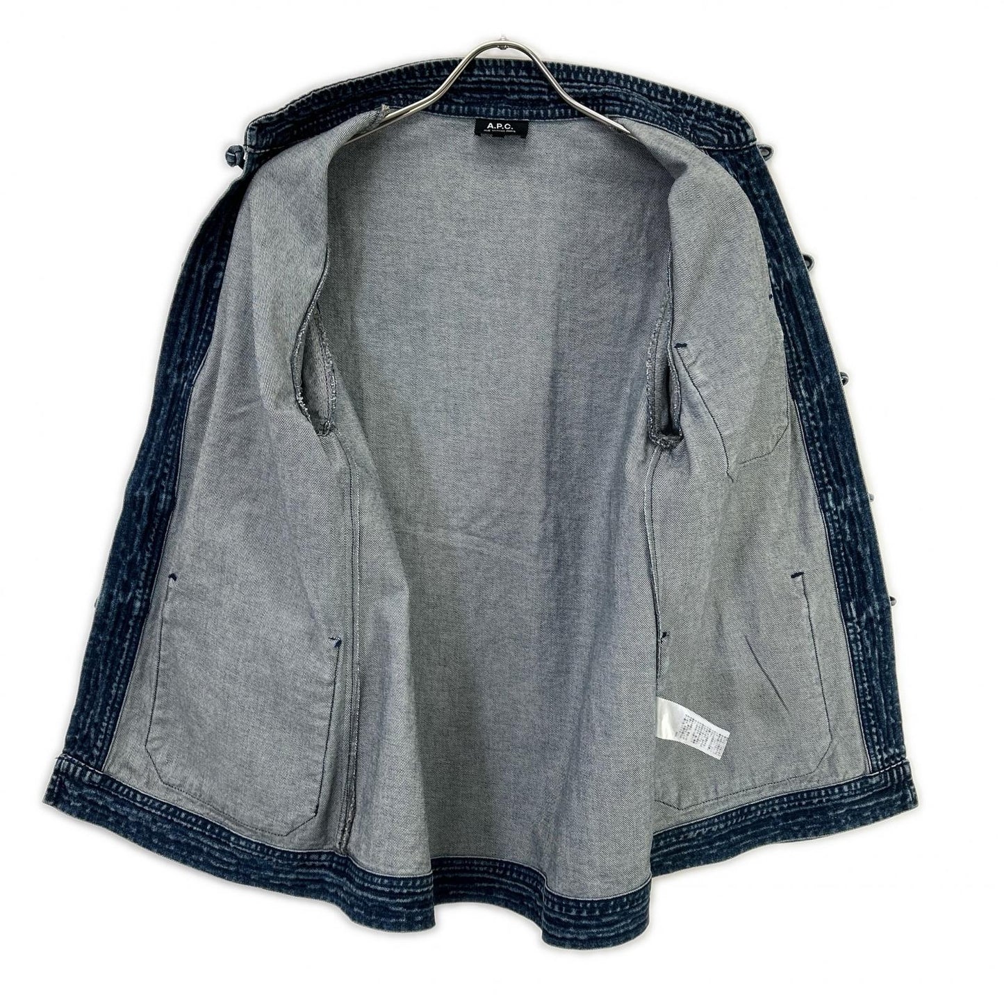 A.P.C. アーペーセー 25802-1-37191 ブルー デニム生地 チャイナジャケット ジャケット