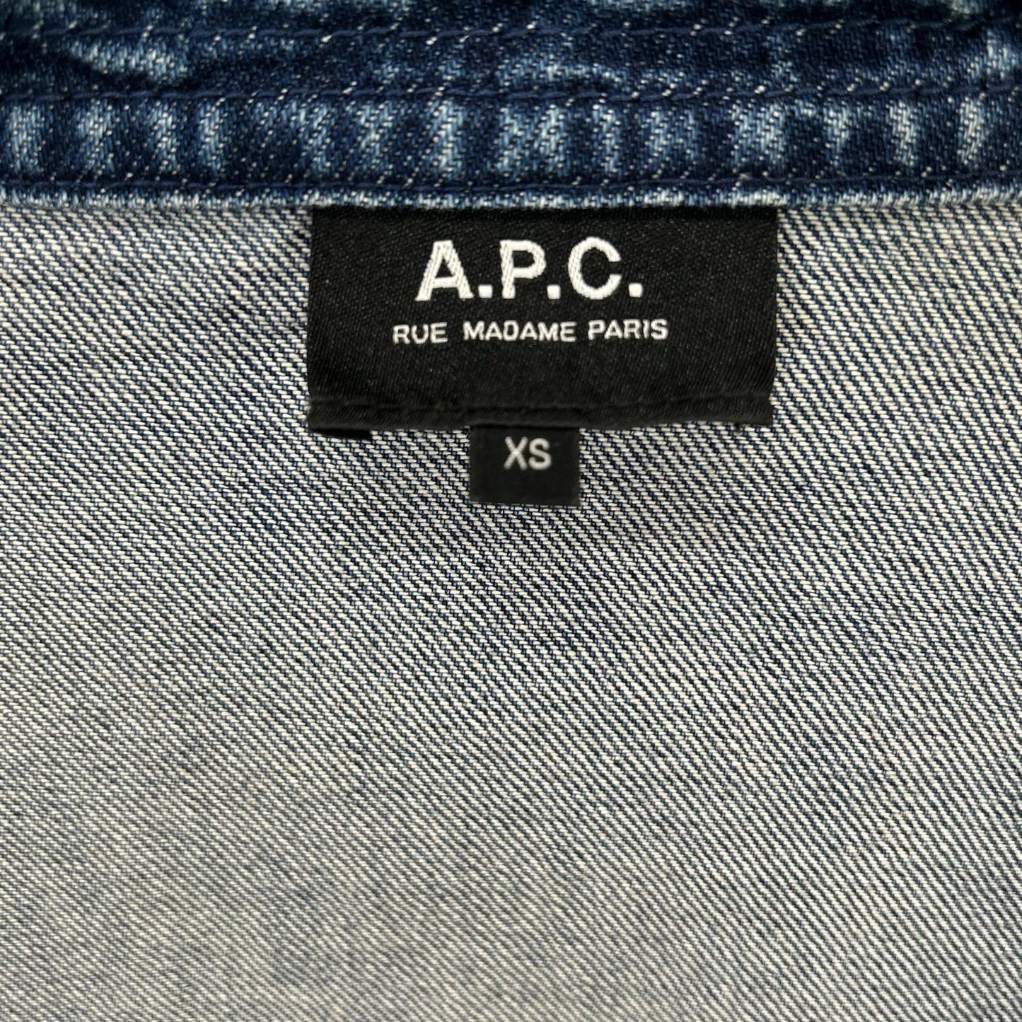 A.P.C. アーペーセー 25802-1-37191 ブルー デニム生地 チャイナジャケット ジャケット