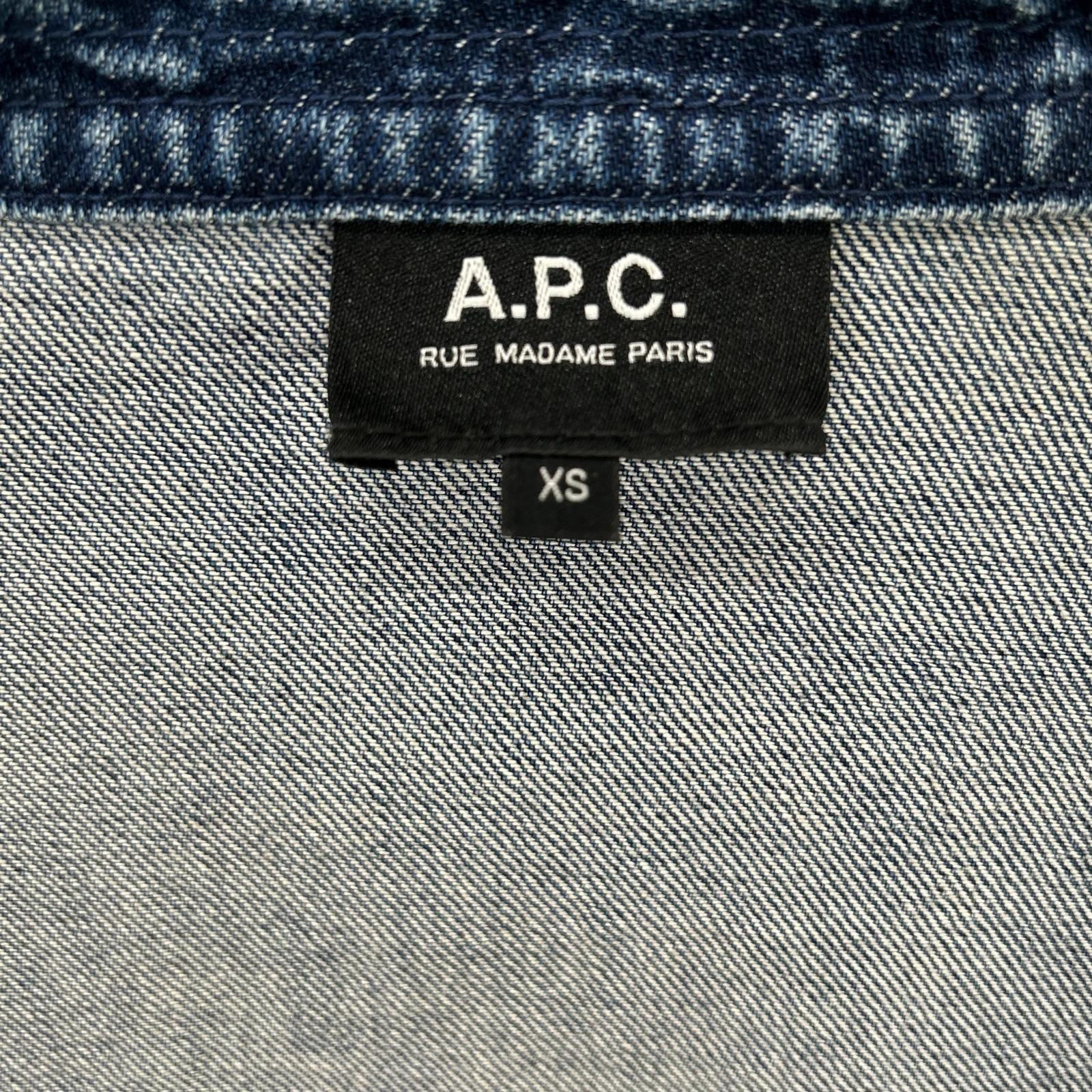 A.P.C. アーペーセー 25802-1-37191 ブルー デニム生地 チャイナジャケット ジャケット