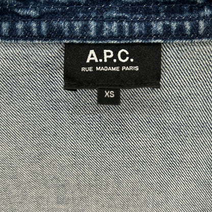 A.P.C. アーペーセー 25802-1-37191 ブルー デニム生地 チャイナジャケット ジャケット
