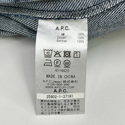 A.P.C. アーペーセー 25802-1-37191 ブルー デニム生地 チャイナジャケット ジャケット