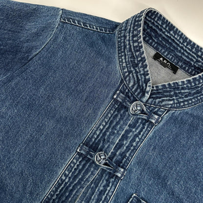 A.P.C. アーペーセー 25802-1-37191 ブルー デニム生地 チャイナジャケット ジャケット