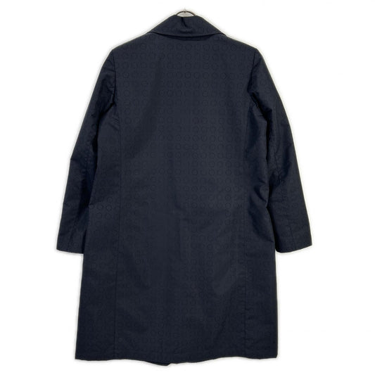 Rosso Menta ロッソ メンタ ブラック サークルドット ナイロンチェスターコート コート