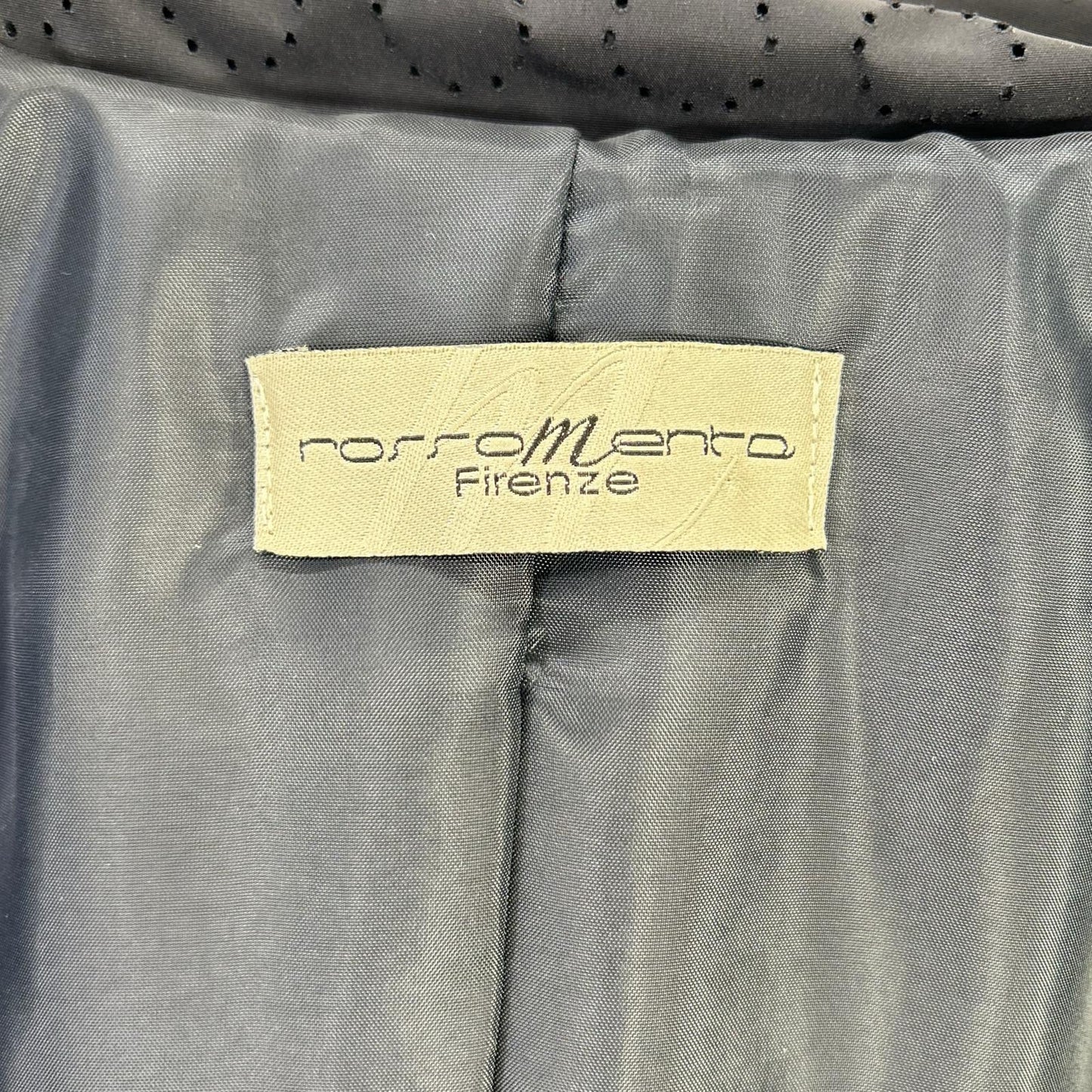 Rosso Menta ロッソ メンタ ブラック サークルドット ナイロンチェスターコート コート