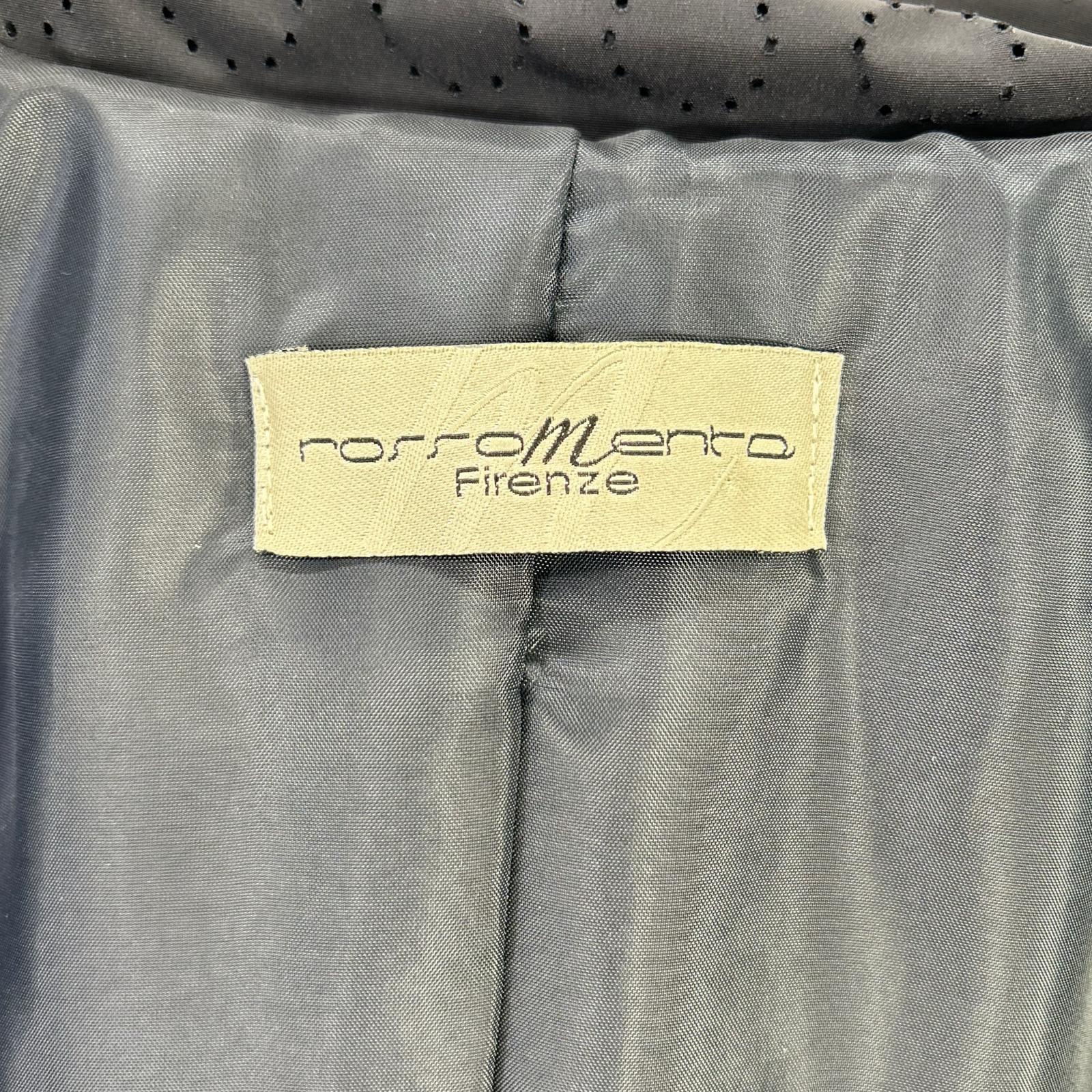 Rosso Menta ロッソ メンタ ブラック サークルドット ナイロンチェスターコート コート