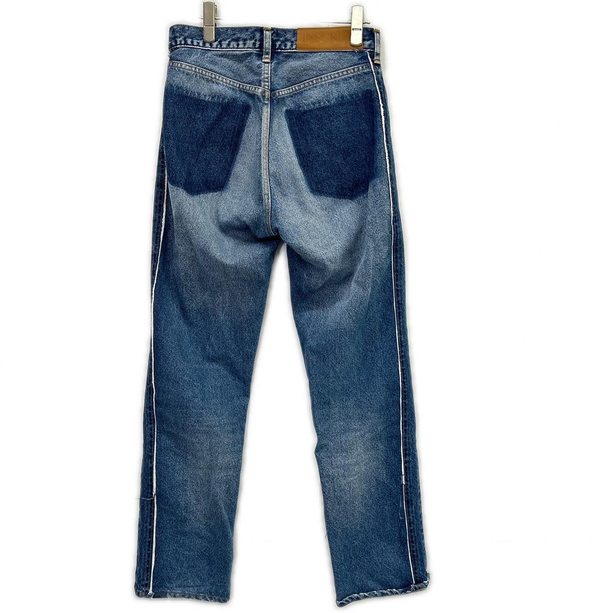 INSCRIRE アンスクリア ID-PT12 Streight Patch Different Denim/ストレート パッチ ディファレント デニム ボトムス
