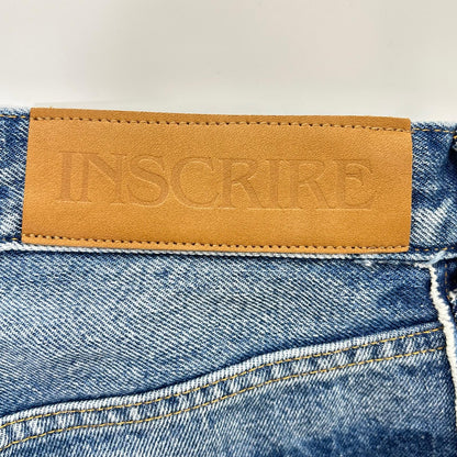 INSCRIRE アンスクリア ID-PT12 Streight Patch Different Denim/ストレート パッチ ディファレント デニム ボトムス