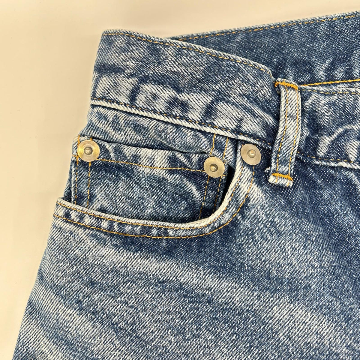 INSCRIRE アンスクリア ID-PT12 Streight Patch Different Denim/ストレート パッチ ディファレント デニム ボトムス