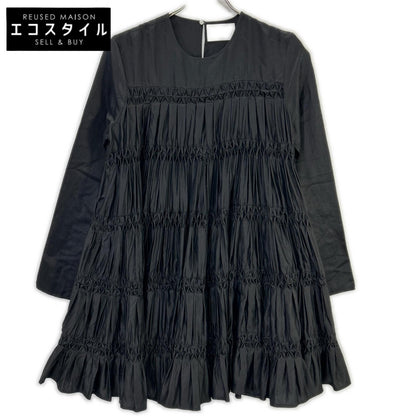 MERLETTE マーレット ブラック BODEN ティアードギャザーワンピース ワンピース