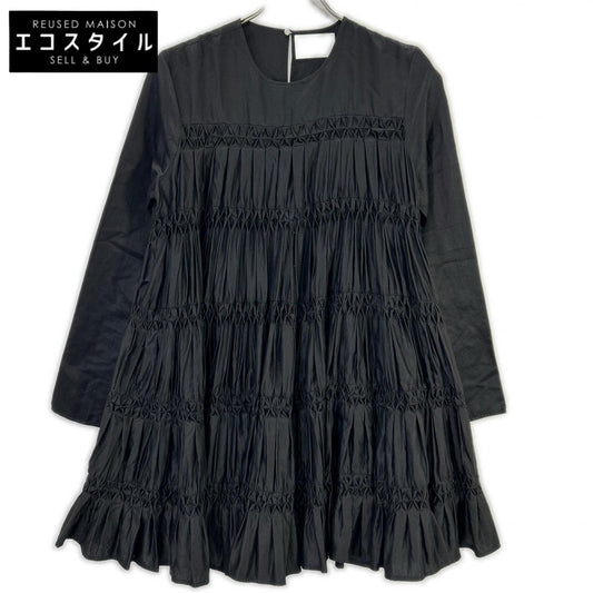 MERLETTE マーレット ブラック BODEN ティアードギャザーワンピース ワンピース