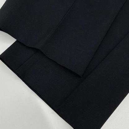 PRADA プラダ P2924 R132 ネイビー ヴァージンウール センタープレス テーパードスラックス ボトムス
