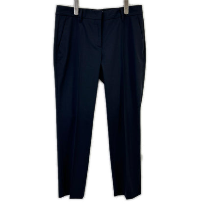 PRADA プラダ P2924 R132 ネイビー ヴァージンウール センタープレス テーパードスラックス ボトムス