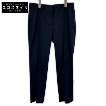PRADA プラダ P2924 R132 ネイビー ヴァージンウール センタープレス テーパードスラックス ボトムス