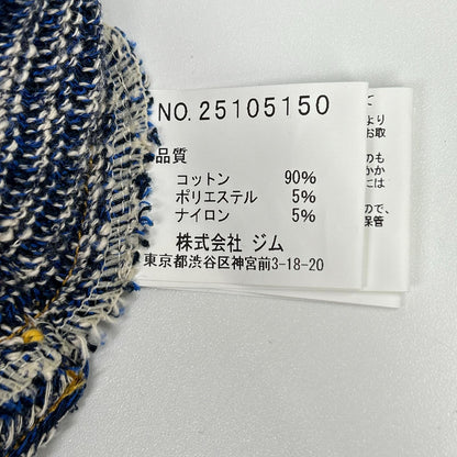 gim context ジムコンテキスト 25105150 ブルー Hand-Stitched Damaged Denim Knit Pants ボトムス