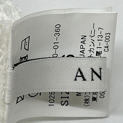 ANAYI アナイ 25年製 ホワイト レース花柄ノースリーブブラウス トップス