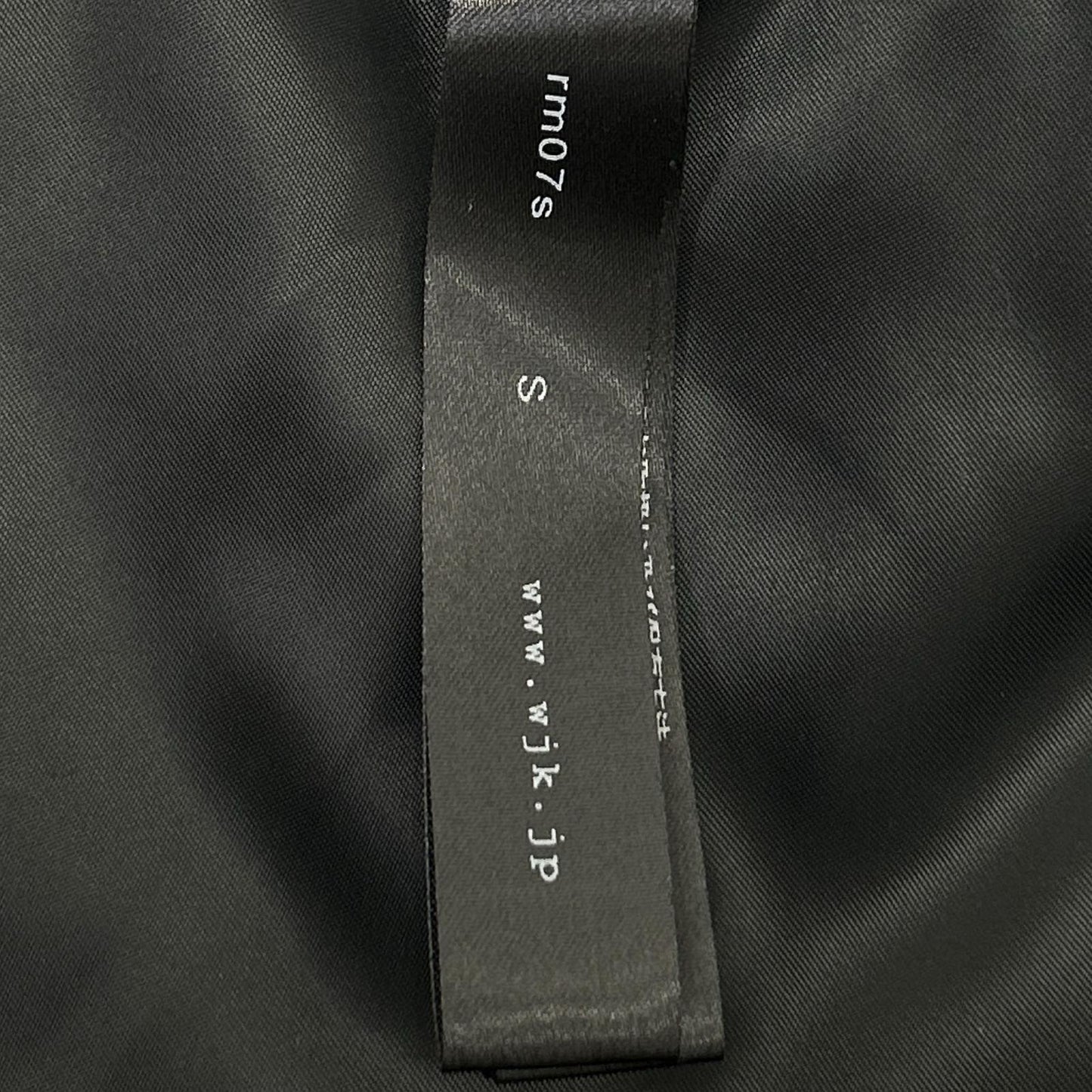 WJK rm07s Black Lamb Leather Down Vest