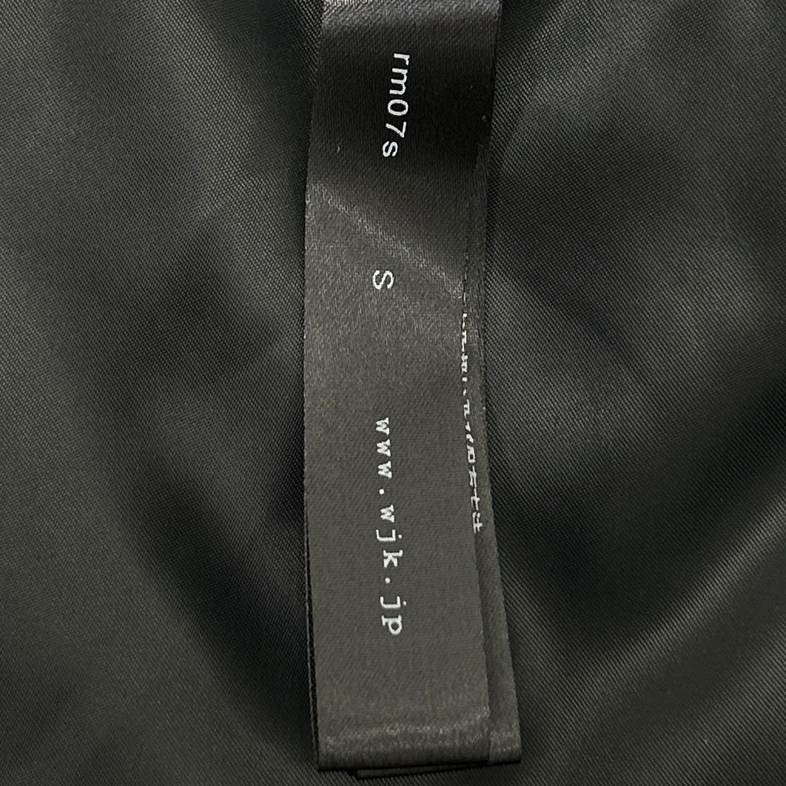 WJK rm07s Black Lamb Leather Down Vest