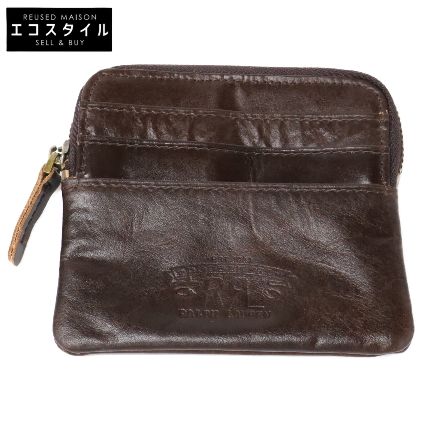 RRL ダブルアールエル 【美品】レザー カード コインケース