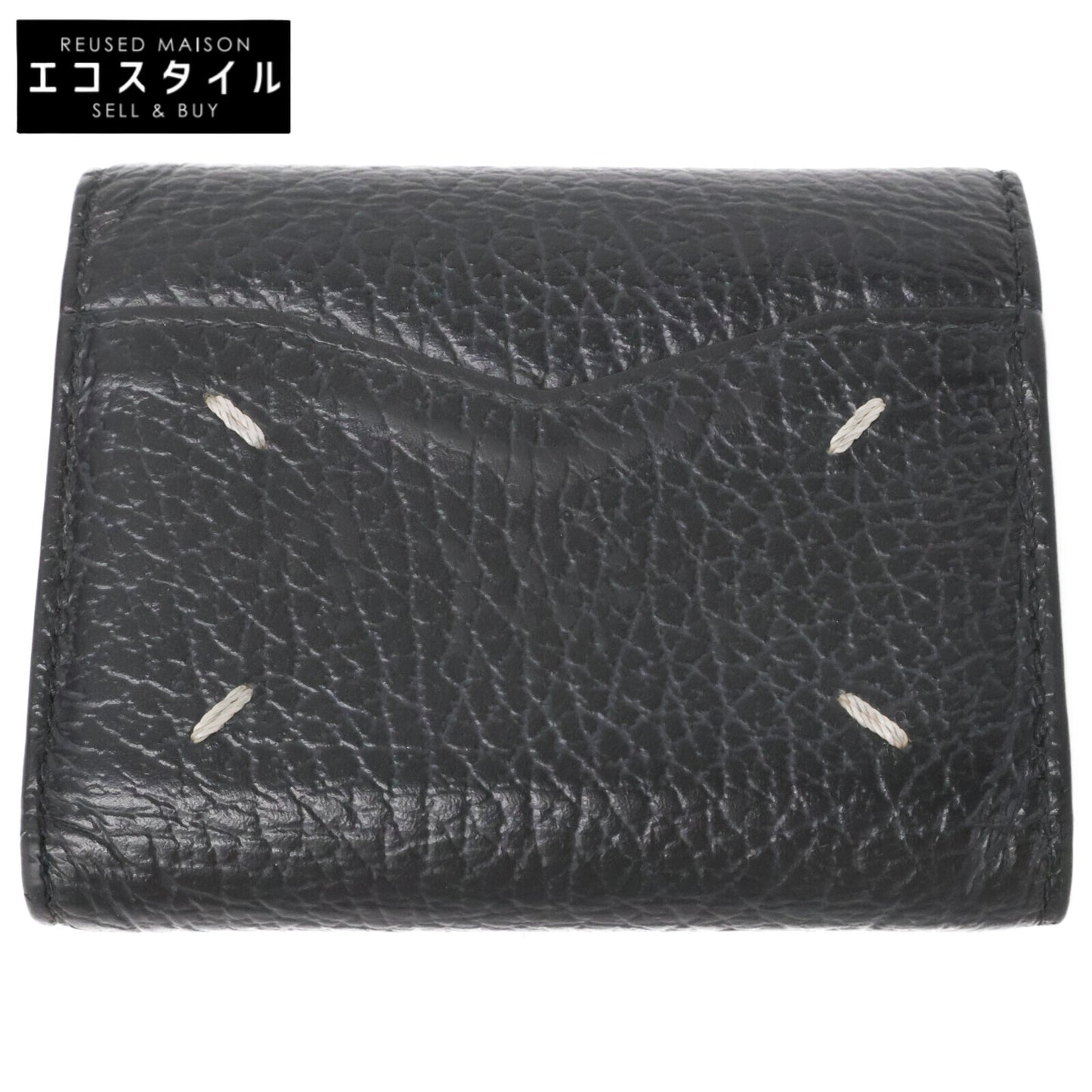 Maison margiela メゾンマルジェラ 11 S56UI0136 P0399 T8013 ZIP COMPACT TRI FOLD レザー 三つ折り財布 三つ折り財布（小銭入れあり）