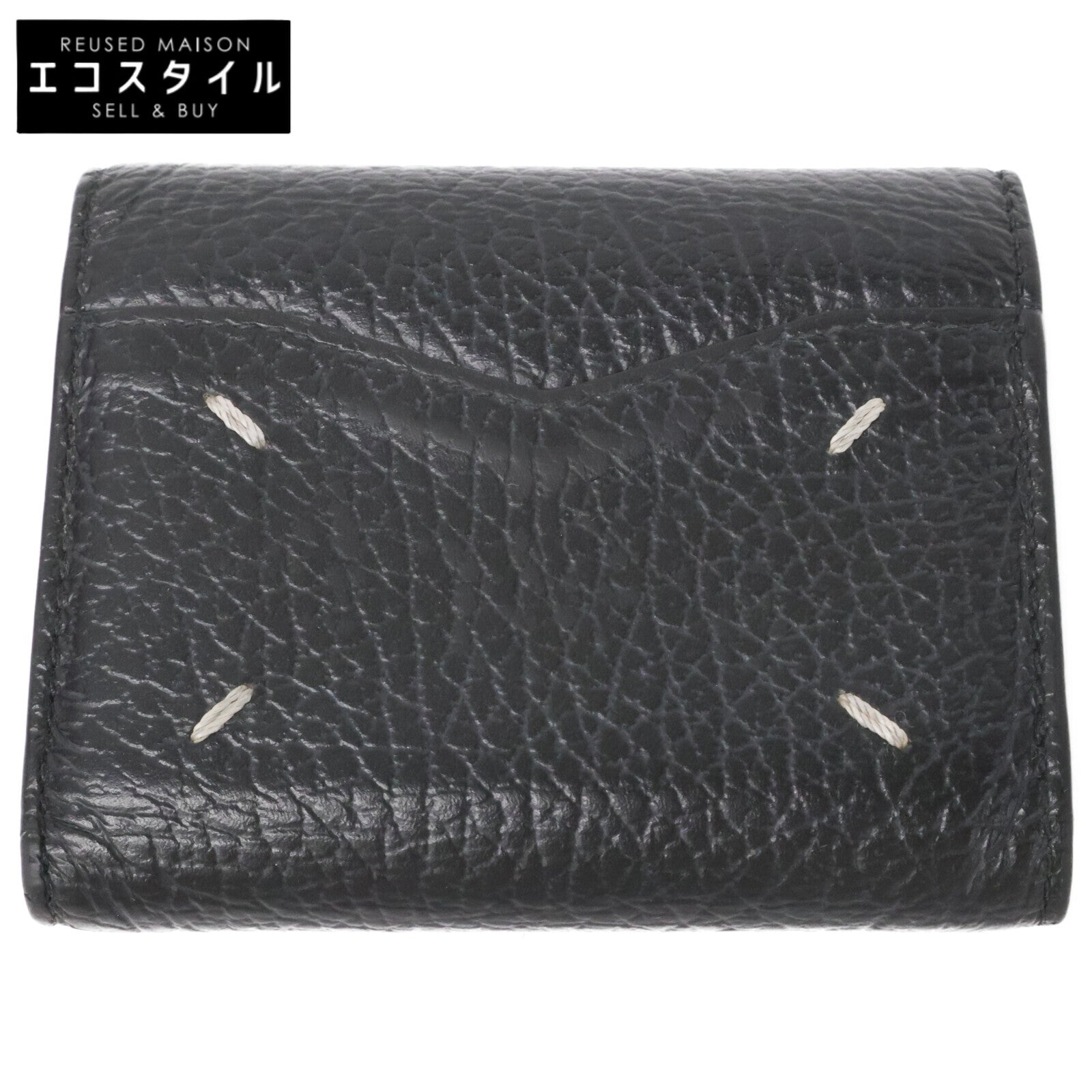 Maison margiela メゾンマルジェラ 11 S56UI0136 P0399 T8013 ZIP COMPACT TRI FOLD レザー 三つ折り財布 三つ折り財布（小銭入れあり）