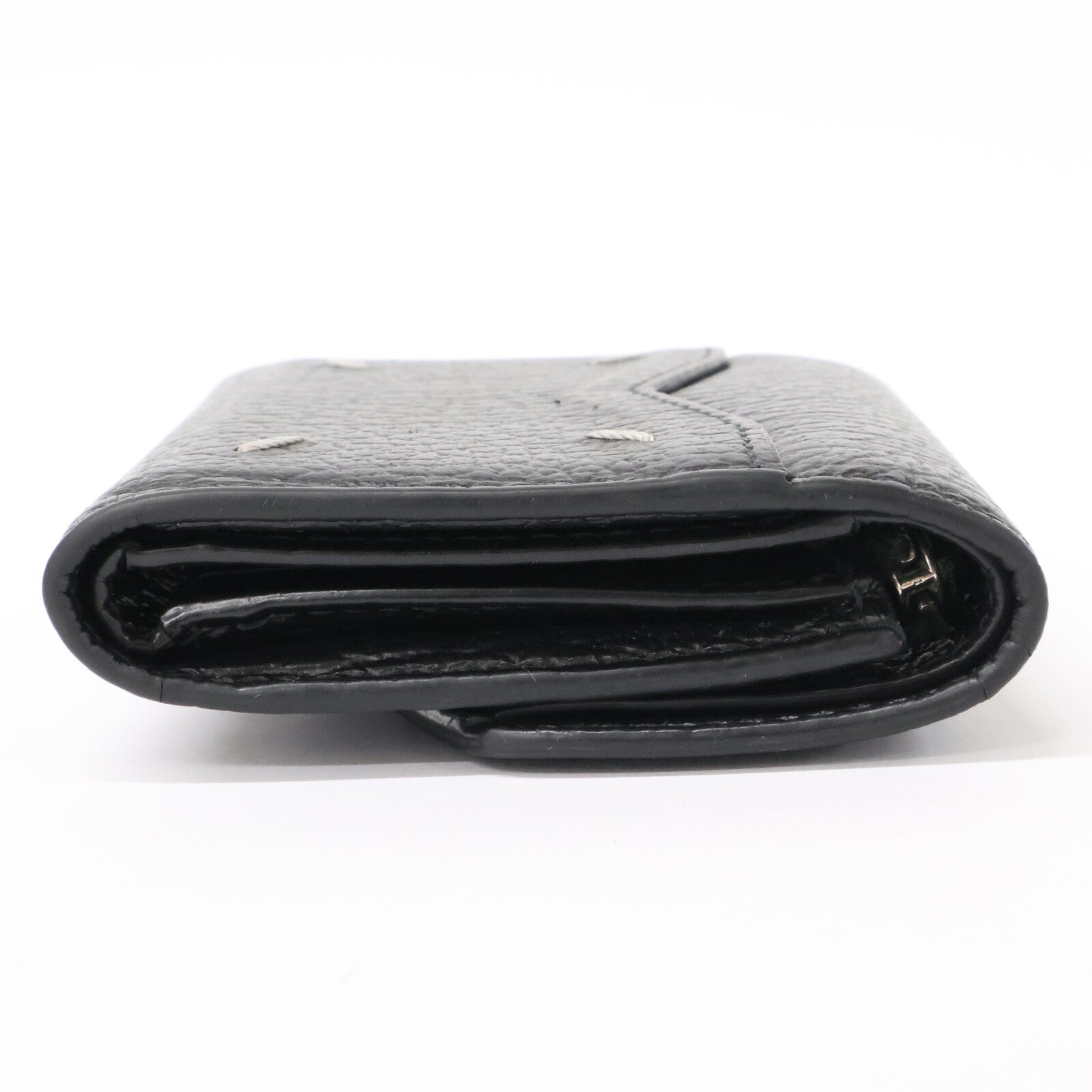 Maison margiela メゾンマルジェラ 11 S56UI0136 P0399 T8013 ZIP COMPACT TRI FOLD レザー 三つ折り財布 三つ折り財布（小銭入れあり）