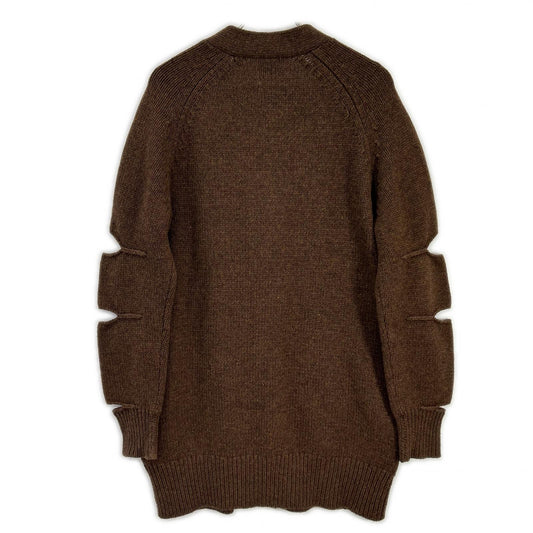 BURBERRY バーバリー 8037239 ウールアーガイル カットスリーブカーディガン　ティッシ期 トップス