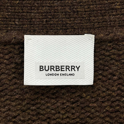 BURBERRY バーバリー 8037239 ウールアーガイル カットスリーブカーディガン　ティッシ期 トップス