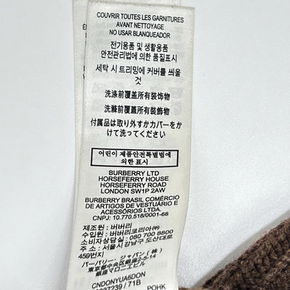 BURBERRY バーバリー 8037239 ウールアーガイル カットスリーブカーディガン　ティッシ期 トップス