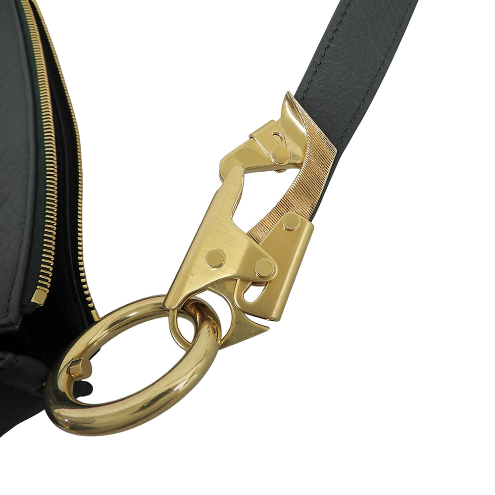 BURBERRY バーバリー 美品 スモールナイトショルダーバッグ ショルダーバッグ レディース カーフスキン グリーン 8077554 ショルダーバッグ